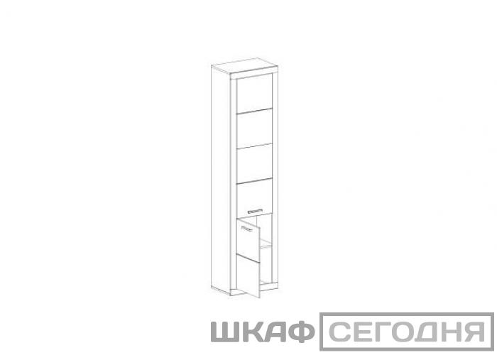 Шкаф для белья Анрэкс OSKAR 2D