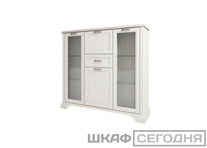 Шкаф с витриной Анрэкс MONAKO 2V2D1S