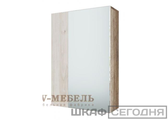 Шкаф навесной с зеркалом SV-Мебель Визит 1 Шкаф навесной с зеркалом SV-Мебель Визит 1