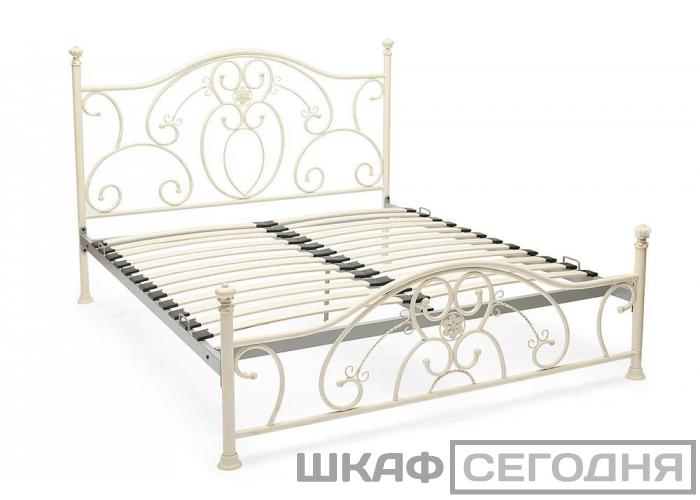 Кровать металлическая TetChair Elizabeth  антич.белый160