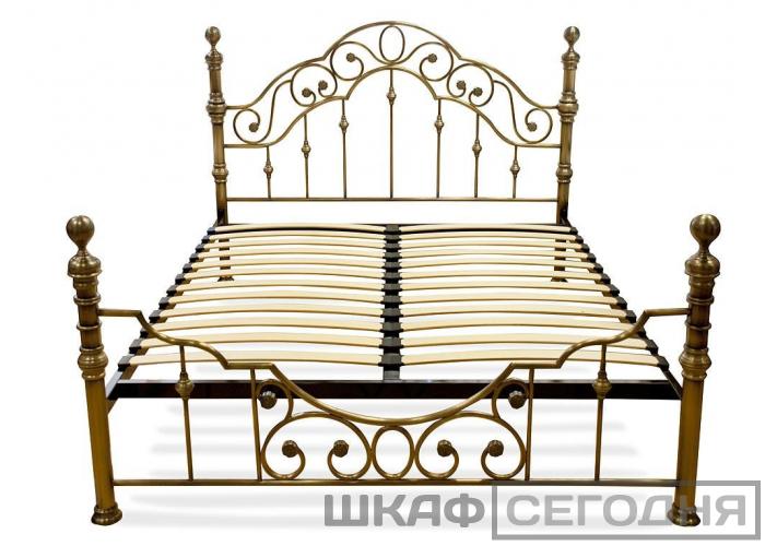 Кровать металлическая TetChair Victoria Antique Brass 140