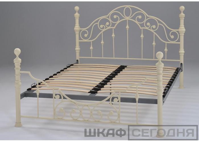Кровать металлическая TetChair Victoria Antique white 160