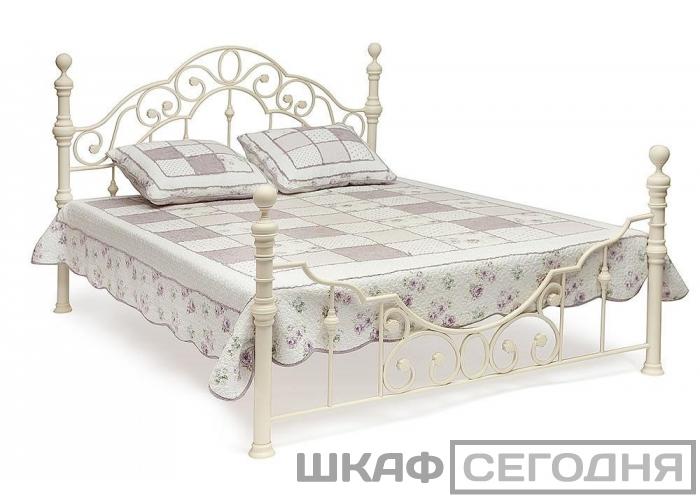 Кровать металлическая TetChair Victoria Antique white 160