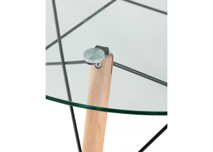 Стол круглый Stool Group Eames стеклянный