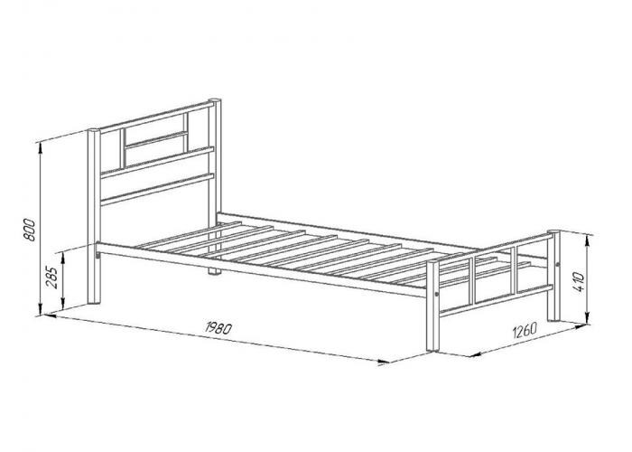 Кровать Формула Мебели Кадис 120
