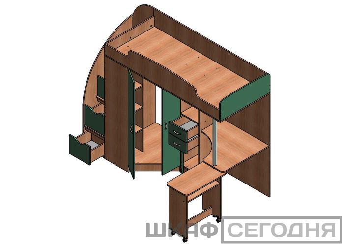 Кровать Формула Мебели Теремок-1 Гранд