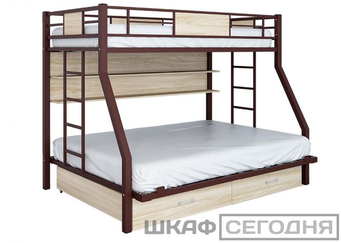 Кровать двухъярусная Формула Мебели Гранада ПЯЯ 140