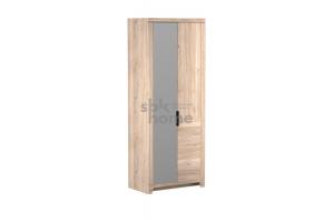 Шкаф 2-х дверный СБК Юта с комбинированными дверями ЗД