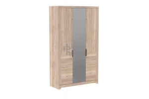 Шкаф 3-х дверный СБК Юта с комбинированными дверями ДЗД