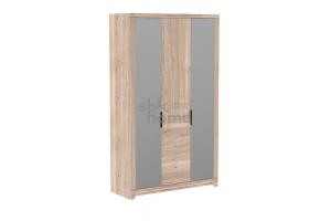 Шкаф 3-х дверный СБК Юта с комбинированными дверями ЗДЗ