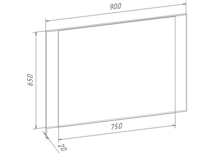 Зеркало Росток-Мебель Либерти